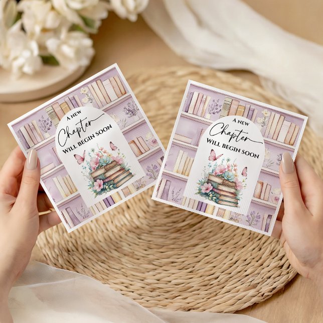 Poetcore New Chapter Girl Pink Book Baby Shower Serviette (Von Creator hochgeladen)