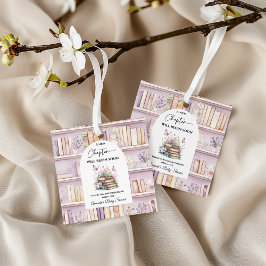 Poetcore New Chapter Pink Girl Book Baby Shower Geschenkanhänger