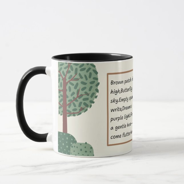 Poetic Pause Kitty Mug Tasse (Links)