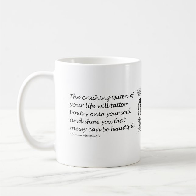 Poetic Quote Coffee Tasse (Links)