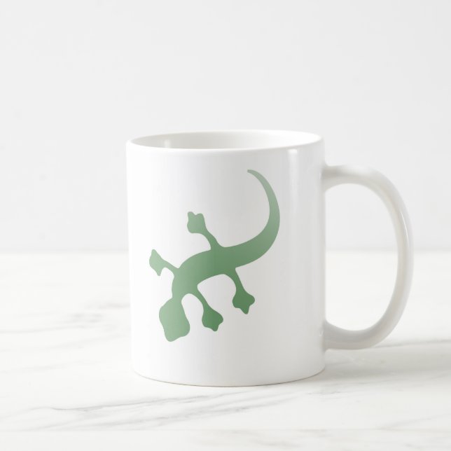 Poetica Gecko in grün Kaffeetasse (Rechts)