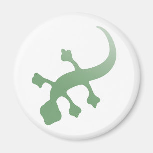 Poetica Gecko in grün Magnet