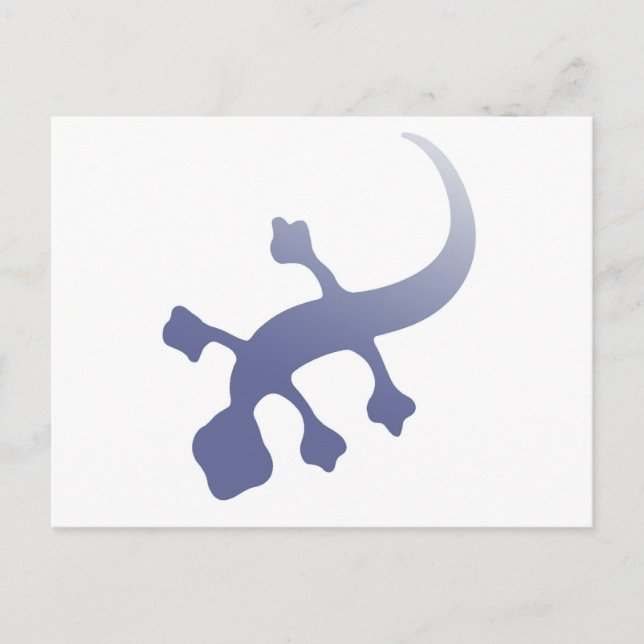 Poetica Gecko Postkarte (Vorderseite)