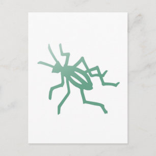Poetica Green Cricket Postkarte