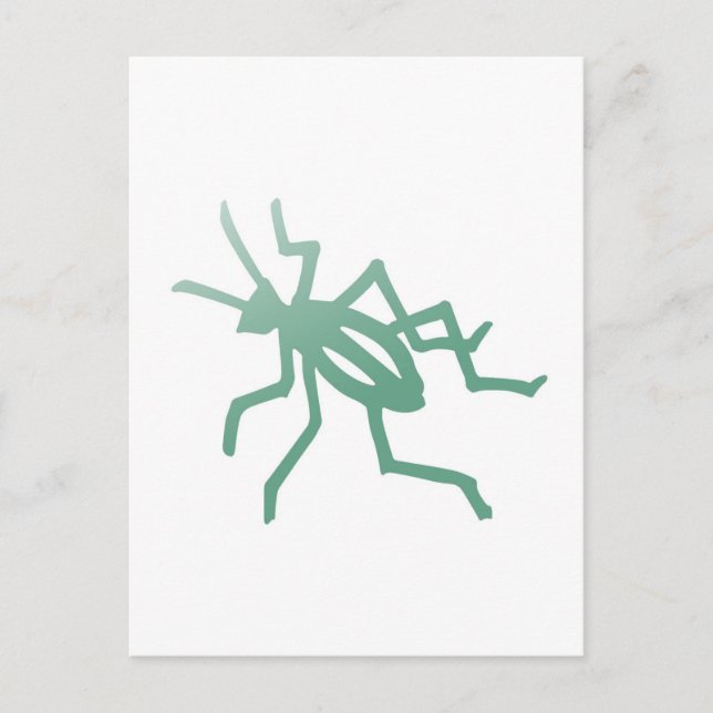 Poetica Green Cricket Postkarte (Vorderseite)