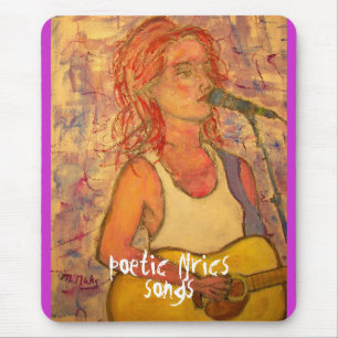 poetische Texte und Musikstudentenkunst Mousepad