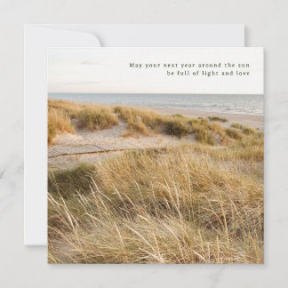 Poetische und sanfte Strand-Natur-Ästhetik, Gruß Karte