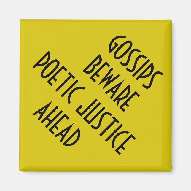POETISCHES JUSTIZMAGNET MAGNET (Vorne)
