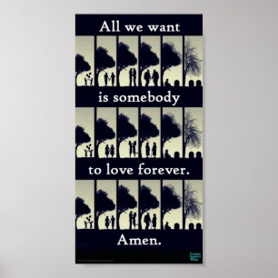 Poetisches Plakat der homosexuellen Ehe