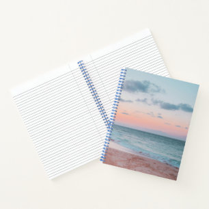 Poetisches Sonnenuntergangs-Himmel Notizbuch