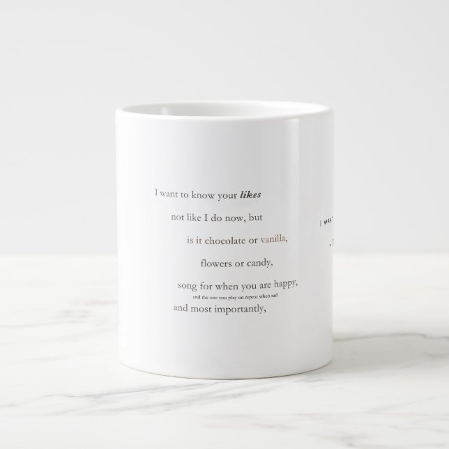Poetry Coffee Tasse (Vorderseite)