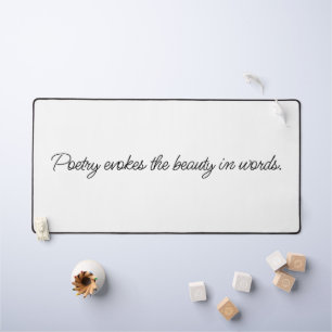 Poetry Evokes Desk Mat Schreibtischunterlage
