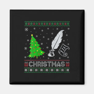 Poetry-Frauen-Weihnachtsbaum Lighting Ugly Weihnac Magnet