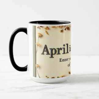 Poetry in Bloom Floral Literary Coffee Tasse
