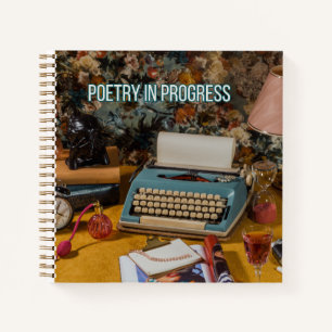"Poetry in Progress" Hardcover-Notizbuch Notizbuch