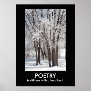 POETRY Inspirational Nature Foto Poster