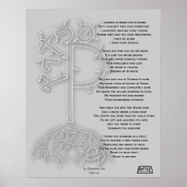 Poetry ist Alive B&W Poster