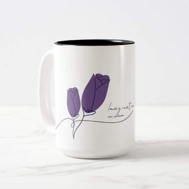 Poetry Mug Zweifarbige Tasse (Vorderseite Links)