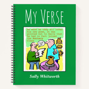 Poetry-Notebook mit dem Namen des Eigentümers Notizbuch