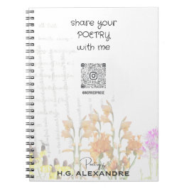 “Poetry Painted Softly” – Notebook Notizblock