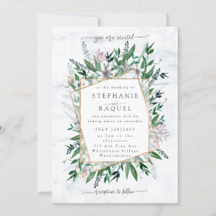 Poets Garden Wilde Blume Aquarell Blumenbouque Einladung