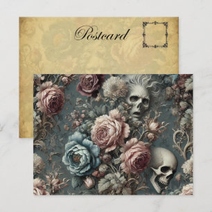 🪦 Poets Pending – Gothic Victorian Feiertagspostkarte