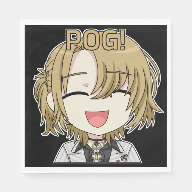 Pog! Chibi Napkins - Luca Kaneshiro Fanart Serviette (Vorderseite)