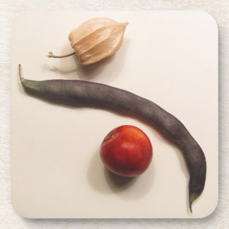 Poha, Bohnen und Pflaume Untersetzer