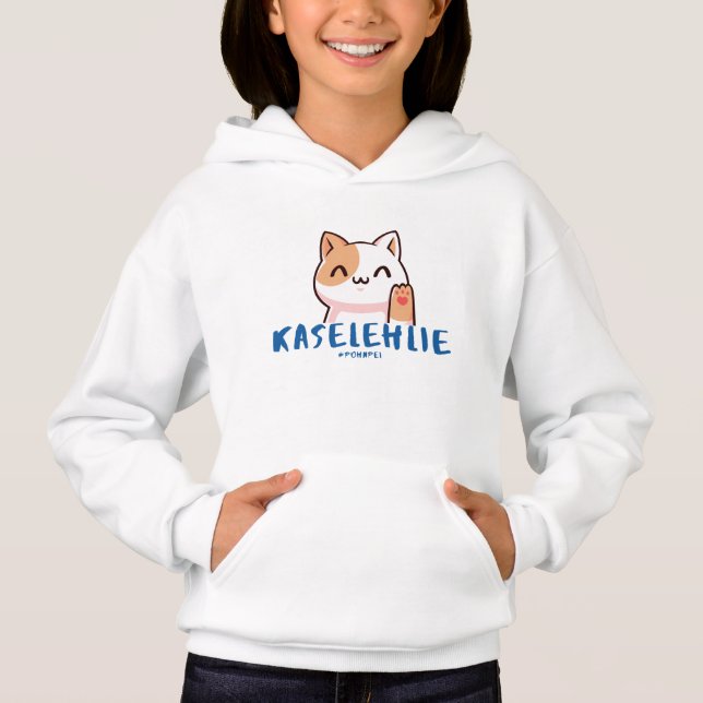 Pohnpei Kaselehlie (Hallo!) Kids Hoodie (Vorderseite)