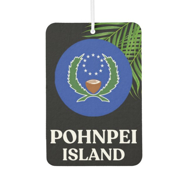 Pohnpei Micronesisches Autozubehör Autolufterfrischer (Vorderseite)