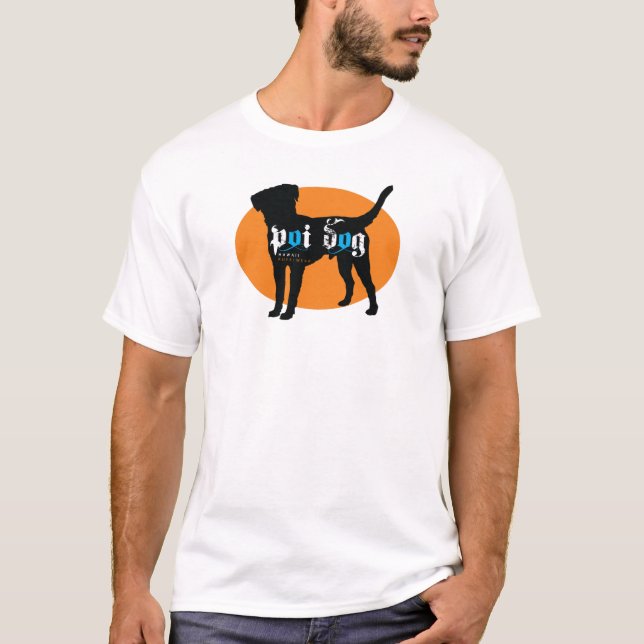 Poi-Hundehawaii-Logo-Entwurf T-Shirt (Vorderseite)