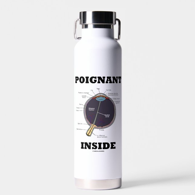 Poignant Eye (I) Inside Anatomical Eyeball Trinkflasche (Vorne)