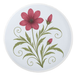 Poignée en Céramique fushia botanique, élégante  Keramikknauf