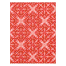 Poinciana Red Milky White Cloudy Abstract Design Tischdecke