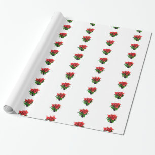 Poinsetta Wrapping Paper Geschenkpapier