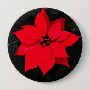 Poinsettia 6078 button