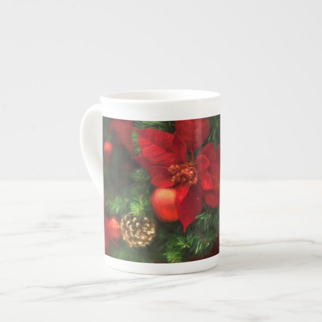 Poinsettia Beauty Tasse (Vorderseite Links)