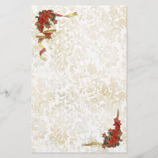 Poinsettia Bells Briefpapier
