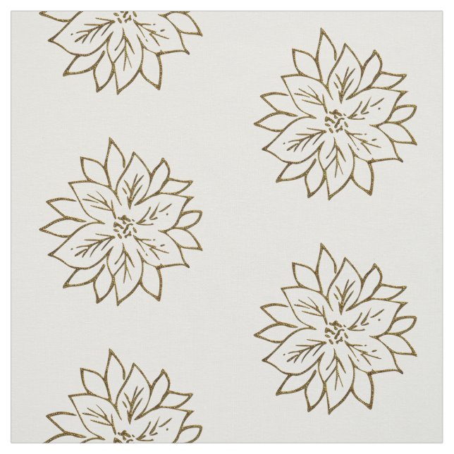 Poinsettia Blume Floral Stoff (Muster)