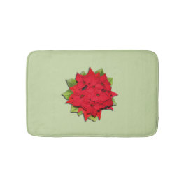 Poinsettia-Blume für Feiertage Badematte