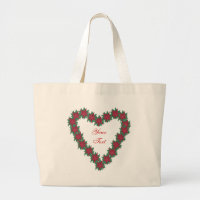 Poinsettia Blume Herzgestalterische Taschen