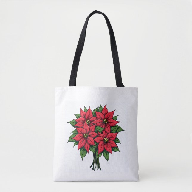Poinsettia Blume Taschen (Vorderseite)