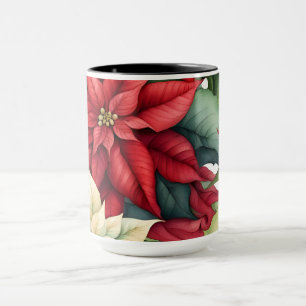 Poinsettia Blume Tasse