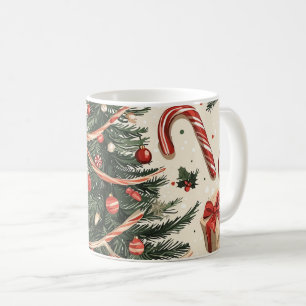 Poinsettia Blumenweihnachtsmuster (4) Kaffeetasse