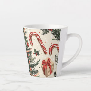 Poinsettia Blumenweihnachtsmuster (4) Milchtasse