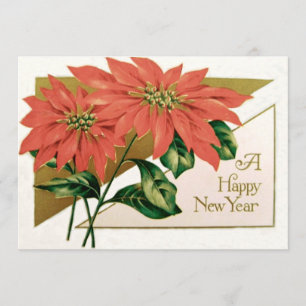 Poinsettia Christmas Flower Einladung