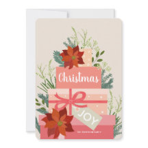 Poinsettia Christmas Joy Custom Familienname