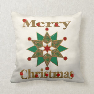 Poinsettia Christmas Kissen