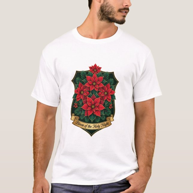 Poinsettia Crest T-Shirt (Vorderseite)