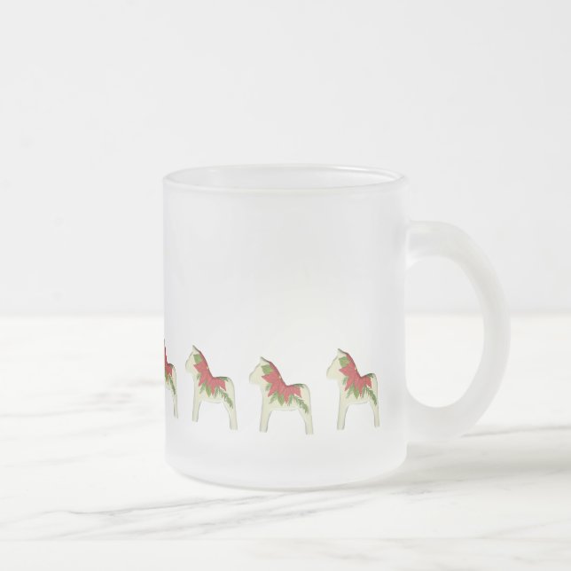 Poinsettia Dala Horse Hot Cider Tasse (Rechts)